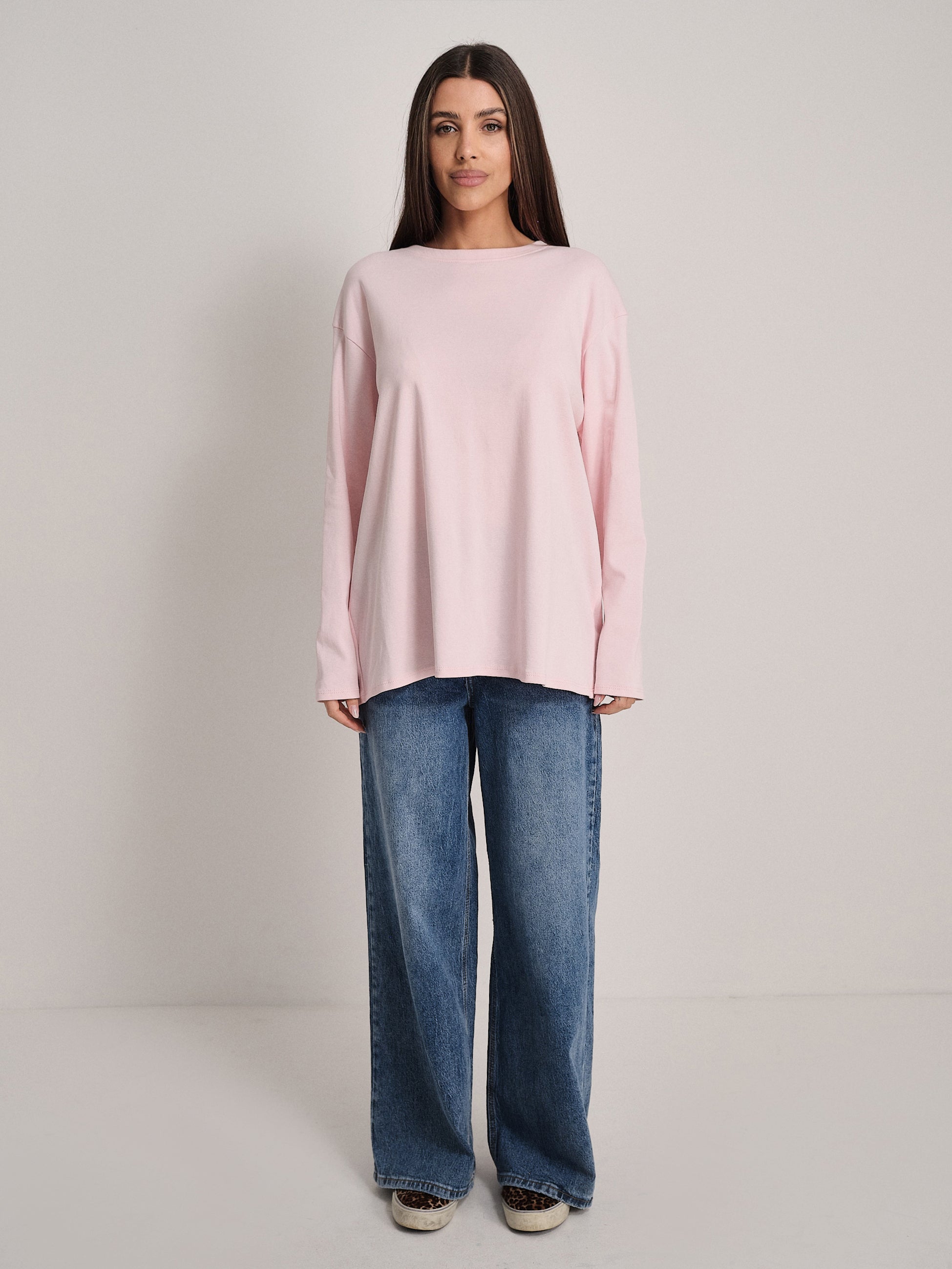 PAIDAXING T-shirt Oversize Donna, Scollo A V, Manica Corta, Tunica In Cotone Traspirante, Taglie Forti, Basic Estivo